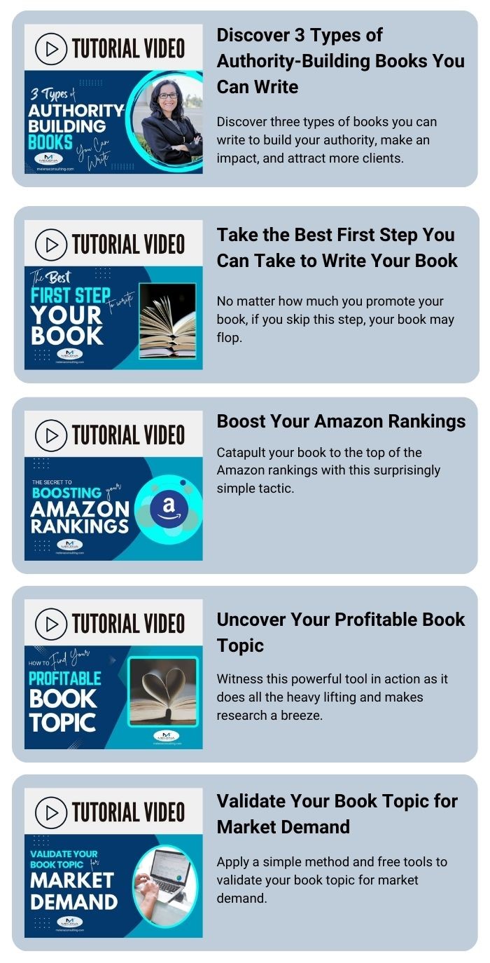 Free videos on how to start writing a nonfiction book.